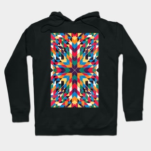 Triangles 3 abstract tribal pattern Hoodie